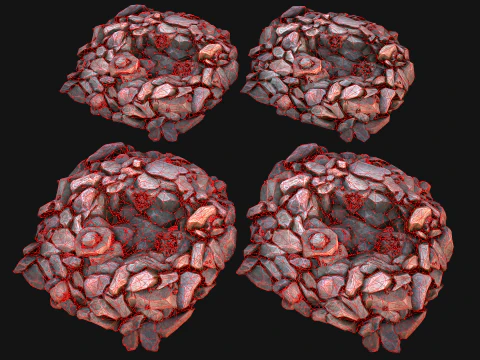 Rocks Ore Metal Mineral Industrial Resources Environment Pack 3D Model