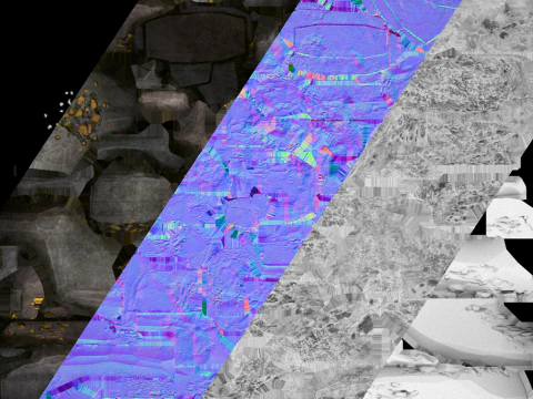 Rocks Ore Metal Mineral Industrial Resources Environment Pack 3D Model