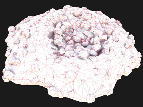 Deposits Rocks Mines Environment Quarry 3D Model