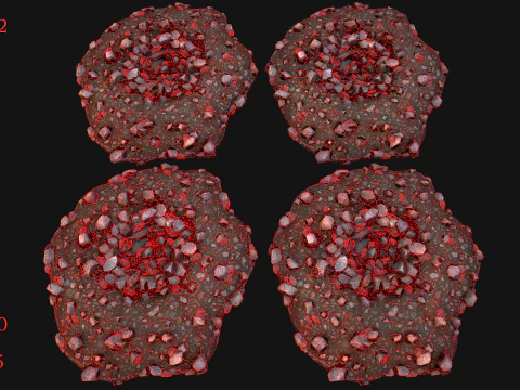 Gold Ore Deposits Environments for Mine 3D Model