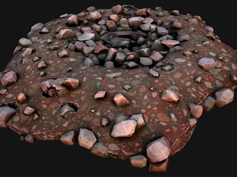 Gold Ore Deposits Environments for Mine 3D Model