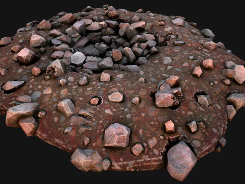 Gold Ore Deposits Environments for Mine 3D Model