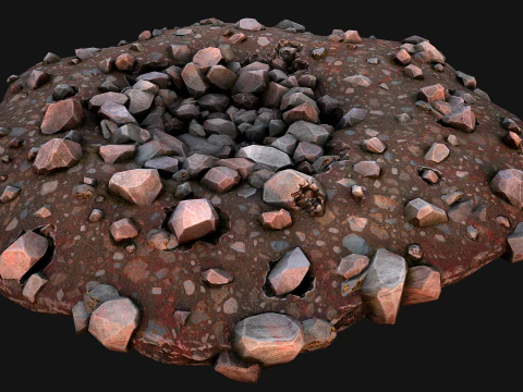 Gold Ore Deposits Environments for Mine 3D Model