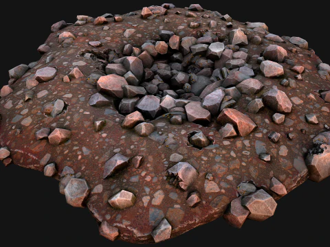 Gold Ore Deposits Environments for Mine 3D Model