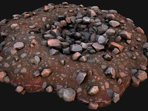 Gold Ore Deposits Environments for Mine 3D Model
