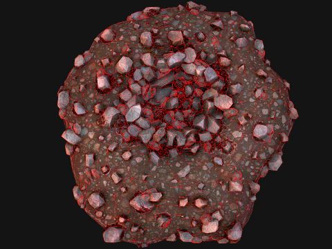 Gold Ore Deposits Environments for Mine 3D Model