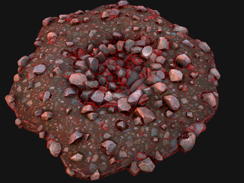 Coal Ore Deposits Mine Environment Modello 3D