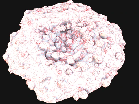 Coal Ore Deposits Mine Environment 3D Model