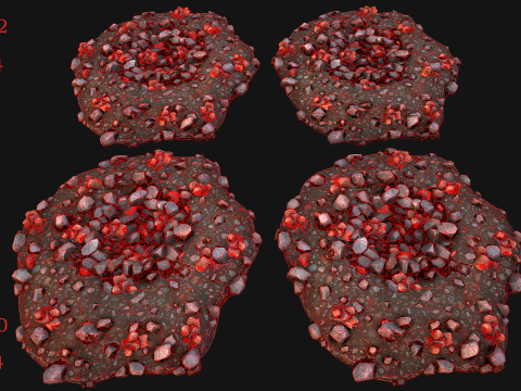 Copper Ore Deposits Mine Environment 3D 모델