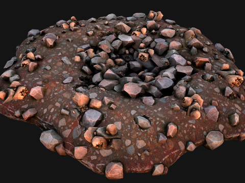 Copper Ore Deposits Mine Environment 3D 모델