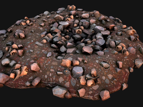 Copper Ore Deposits Mine Environment 3D 모델