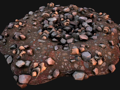 Copper Ore Deposits Mine Environment 3D 모델