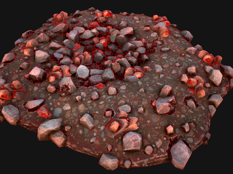 Copper Ore Deposits Mine Environment 3D 모델