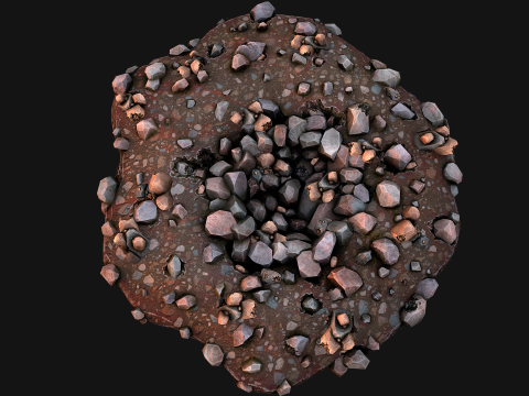 Copper Ore Deposits Mine Environment 3D 모델