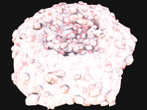 Gemstone Ore Deposits Mine Environment 3D Model