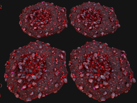 Crystal Deposits Gems Environment Mine Modelo 3D