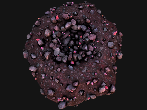 Crystal Deposits Gems Environment Mine Modelo 3D
