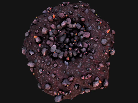 Crystal Deposits Gems Environment Mine Modelo 3D