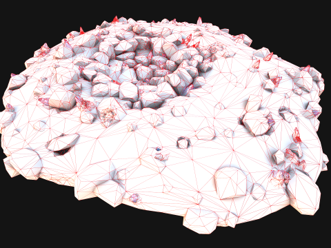Crystal Deposits Gems Environment Mine Modelo 3D