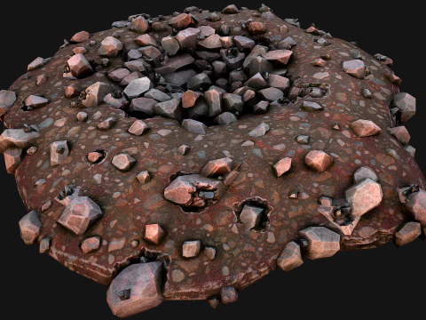 Medieval Tin Ore Mine 3D Model