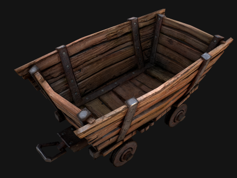 Medieval Gold Ore Mine 3D Model