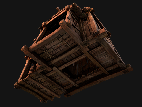 Medieval Gold Ore Mine 3D Model