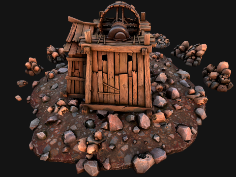 Medieval Copper Ore Mine Modelo 3D