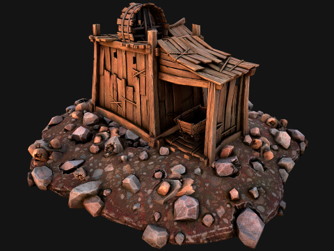 Medieval Copper Ore Mine Modelo 3D