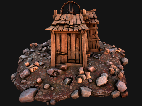 Medieval Copper Ore Mine Modelo 3D