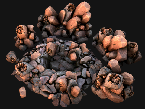 Medieval Copper Ore Mine Modelo 3D