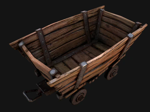 Medieval Crystal Mineral Ore Mine 3D Model