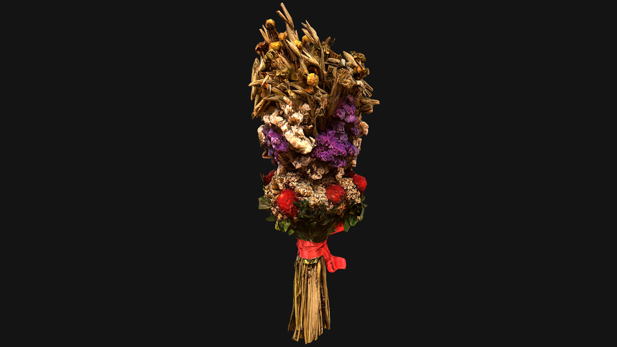 Flowers with Herbs Didukh Ukrainian Souvenir 3D Model .c4d .max .obj .3ds .fbx .stl .blend 