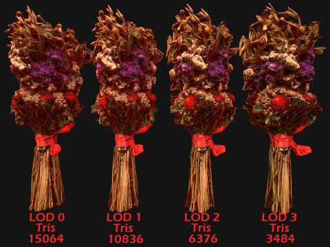 Flowers with Herbs Didukh Ukrainian Souvenir Modèle 3D