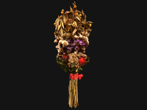Flowers with Herbs Didukh Ukrainian Souvenir 3D Model