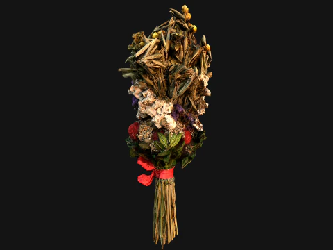 Flowers with Herbs Didukh Ukrainian Souvenir 3D Model
