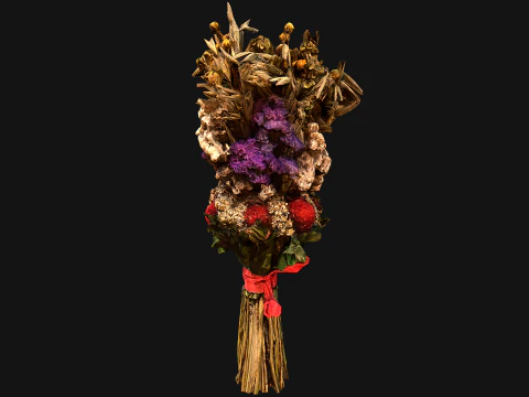 Flowers with Herbs Didukh Ukrainian Souvenir 3D Model