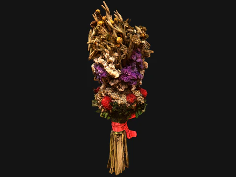 Flowers with Herbs Didukh Ukrainian Souvenir 3D Model