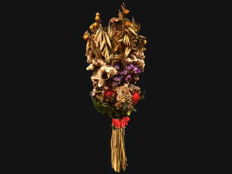Flowers with Herbs Didukh Ukrainian Souvenir 3D Model