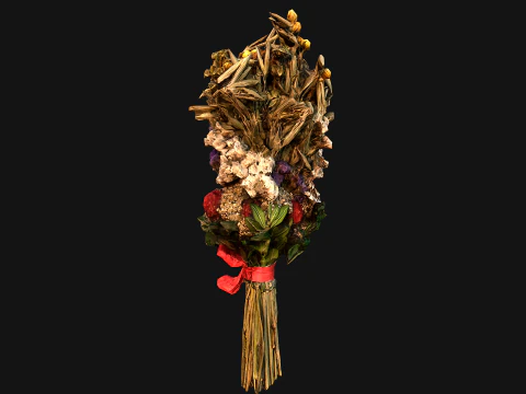 Flowers with Herbs Didukh Ukrainian Souvenir 3D Model