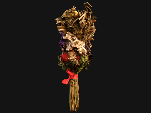 Flowers with Herbs Didukh Ukrainian Souvenir 3D Model
