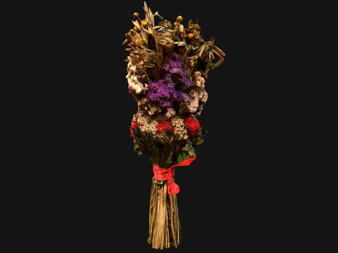 Flowers with Herbs Didukh Ukrainian Souvenir 3D Model