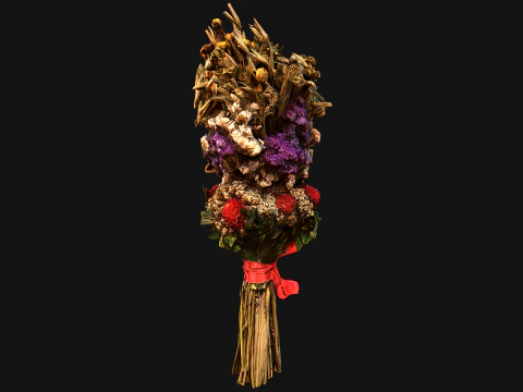 Flowers with Herbs Didukh Ukrainian Souvenir 3D Model