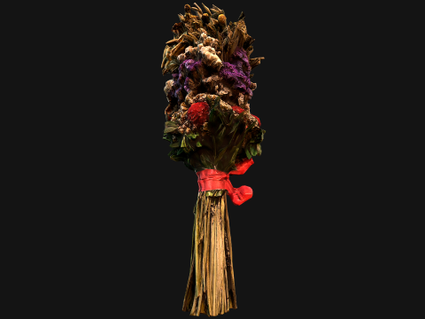 Flowers with Herbs Didukh Ukrainian Souvenir Modèle 3D