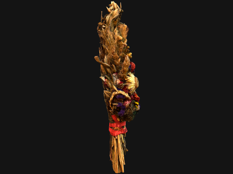 Wild Flowers with Herbs Didukh Ukrainian Souvenir Modelo 3D