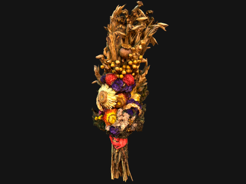 Wild Flowers with Herbs Didukh Ukrainian Souvenir Modelo 3D