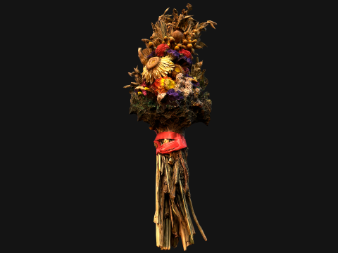 Wild Flowers with Herbs Didukh Ukrainian Souvenir Modelo 3D