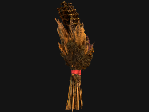 Flowers with Herbs Didukh Festive Bouquet 3D Модель