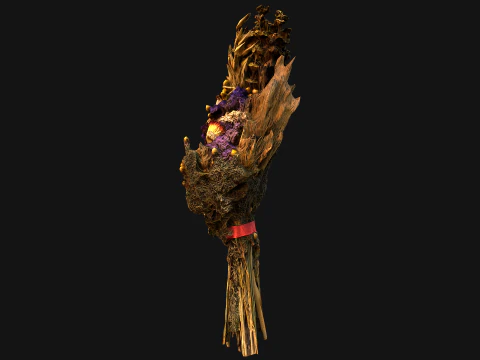 Flowers with Herbs Didukh Festive Bouquet 3D Model