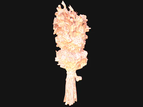 Conjunto Flores com Ervas Alquimista e Bruxa Modelo 3D