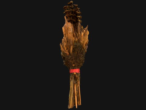 Herbarium Bouquet of Flowers and Herbs Alchemist Witch Set 3D Model